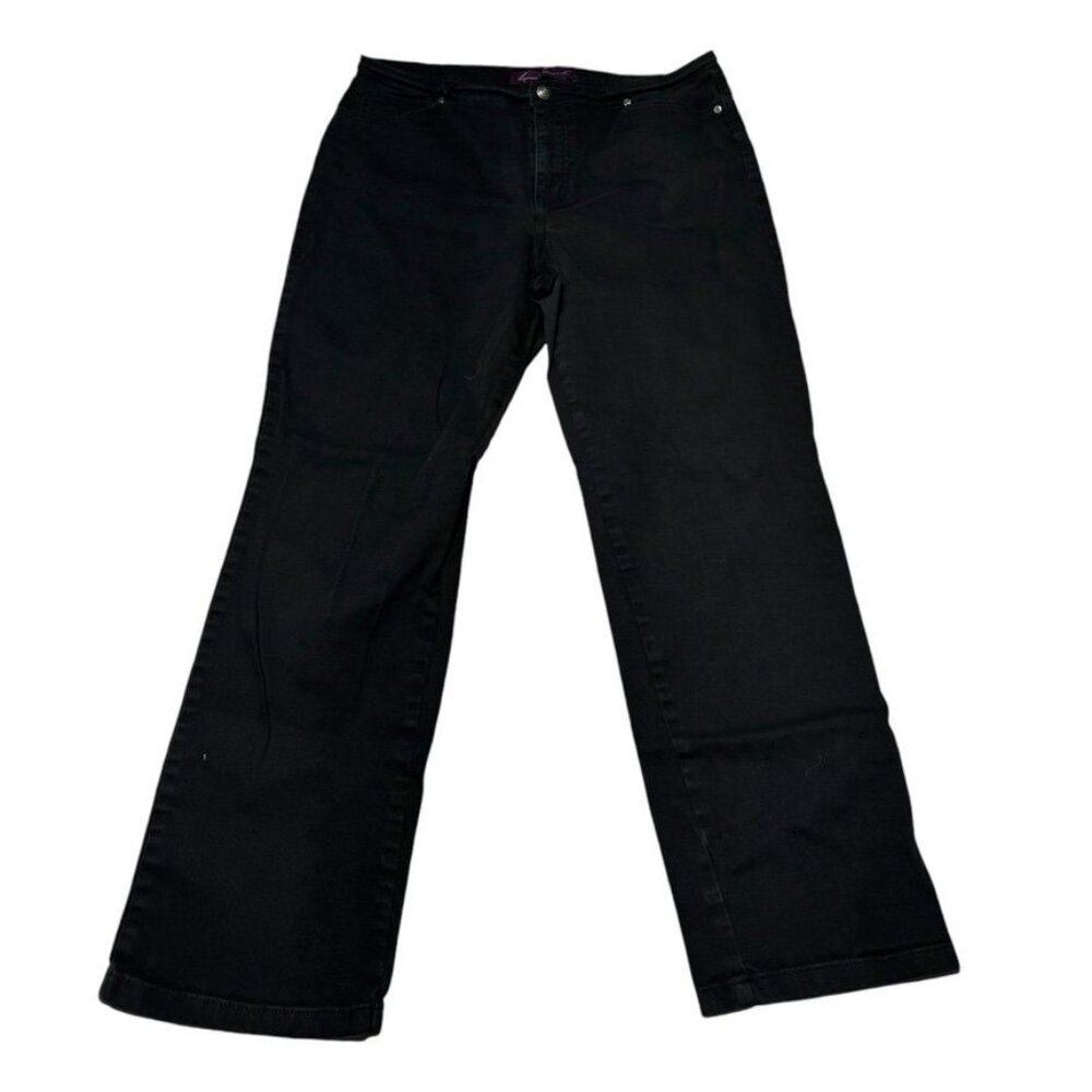 Gloria Vanderbilt Black Jeans Size 14 Short